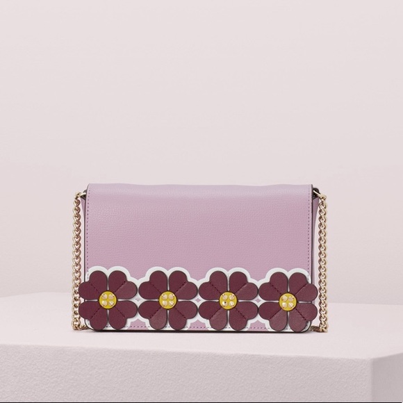 Kate Spade graphic clover appliqué chain wallet - Picture 3 of 6